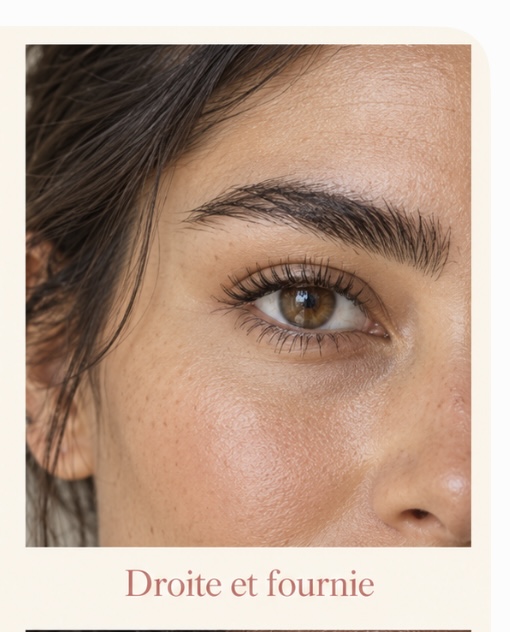 Inspiration de sourcil à la ligne droite et fournie
